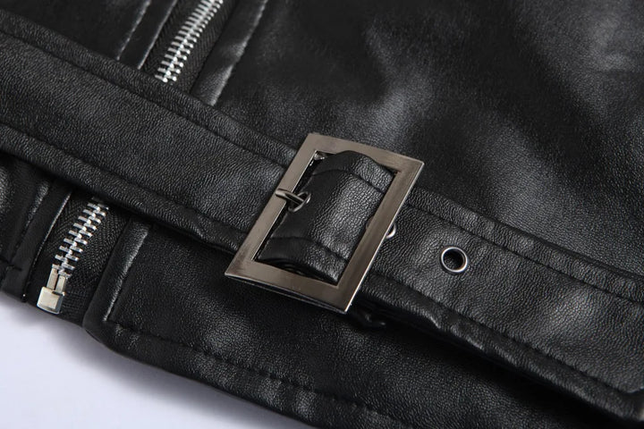 Björn™ | Klassisk Läderjacka i Bikerstil